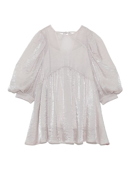 ボリュームスリーブチュニックブラウス