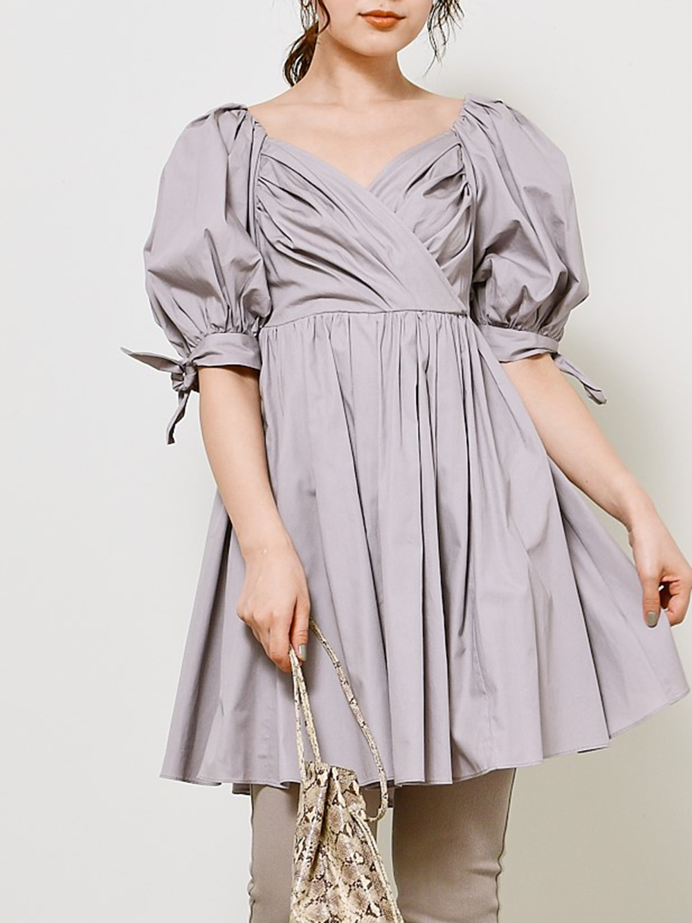 ORGANICSチュニックぺプラムブラウス