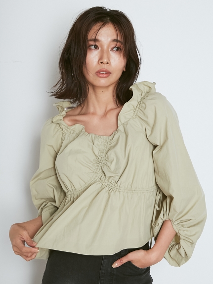 ORGANICSオフショルアシメブラウス