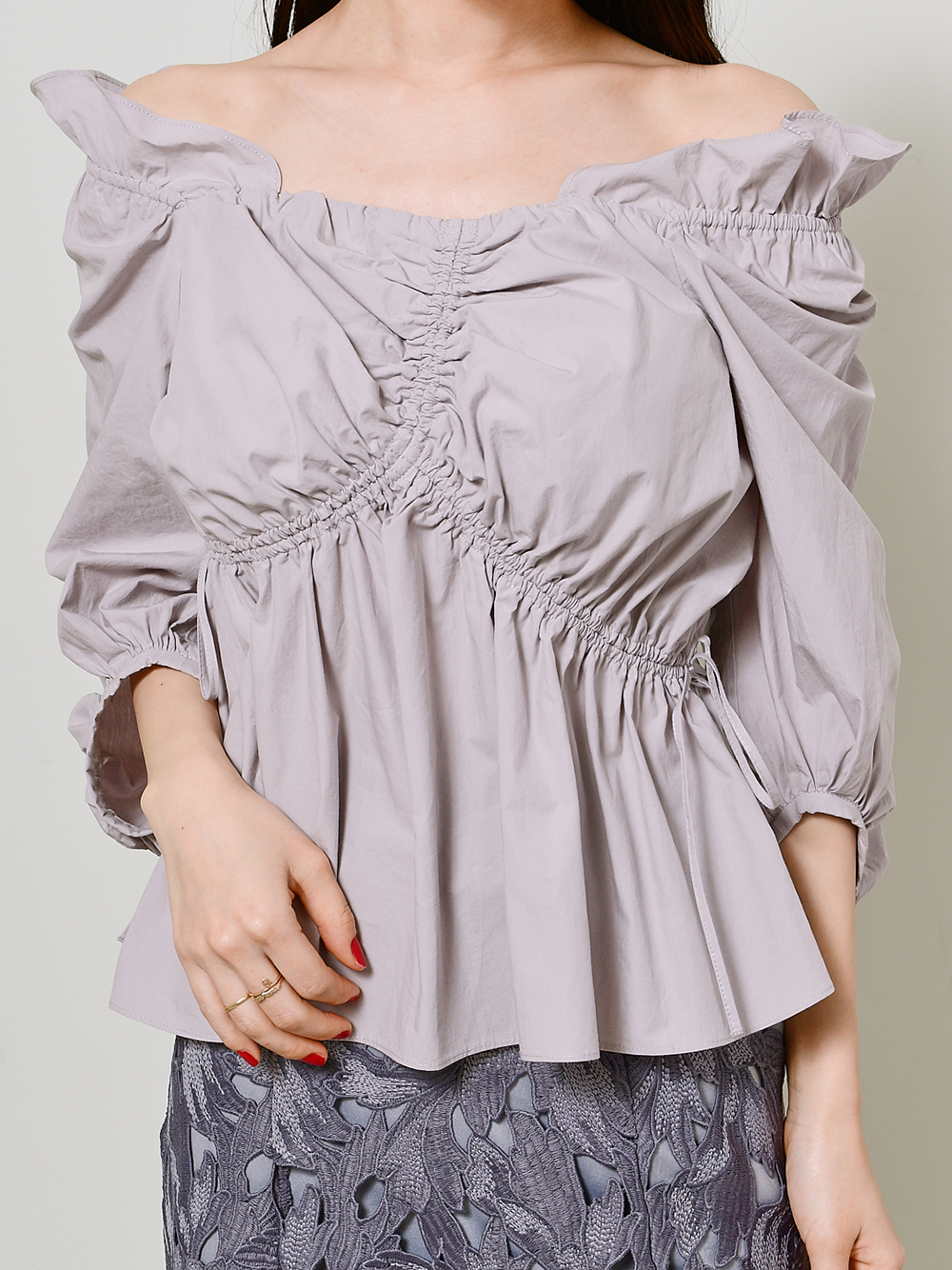 Organicsオフショルアシメブラウス シャツ ブラウス トップス Snidel スナイデル の通販サイト 公式