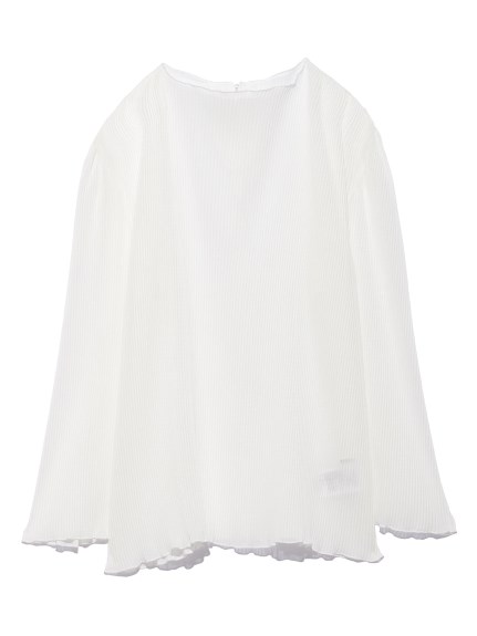 プリーツシアーブラウス