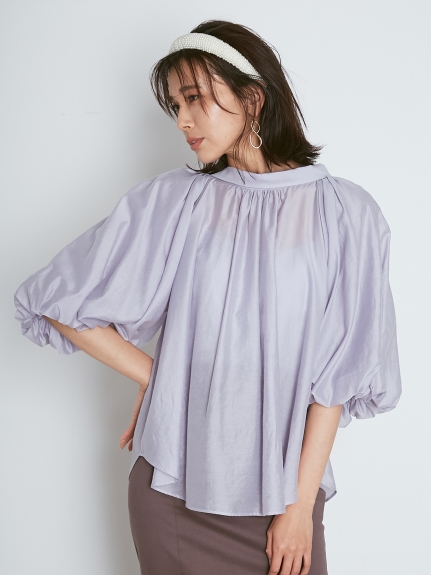 ボリュームシアーブラウス