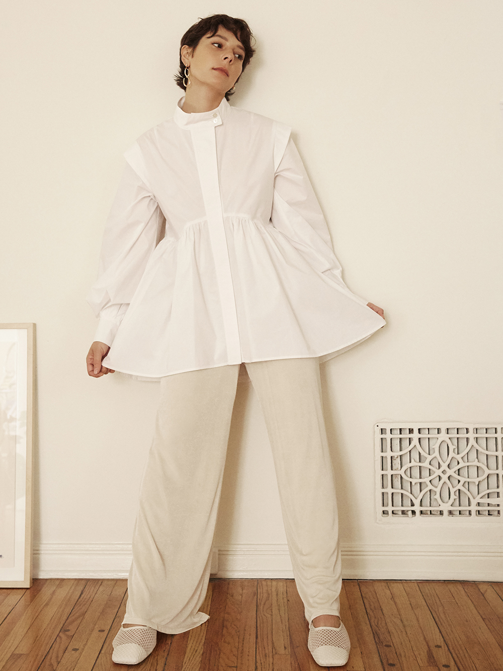 ORGANICSハイネックチュニックブラウス