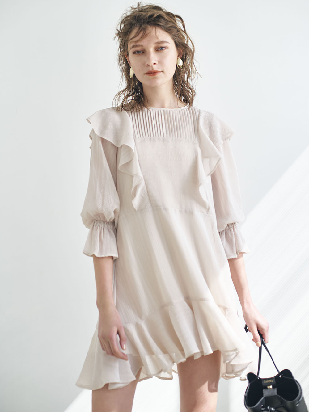 フリルチュニックブラウス シャツ ブラウス トップス Snidel スナイデル の通販サイト 公式