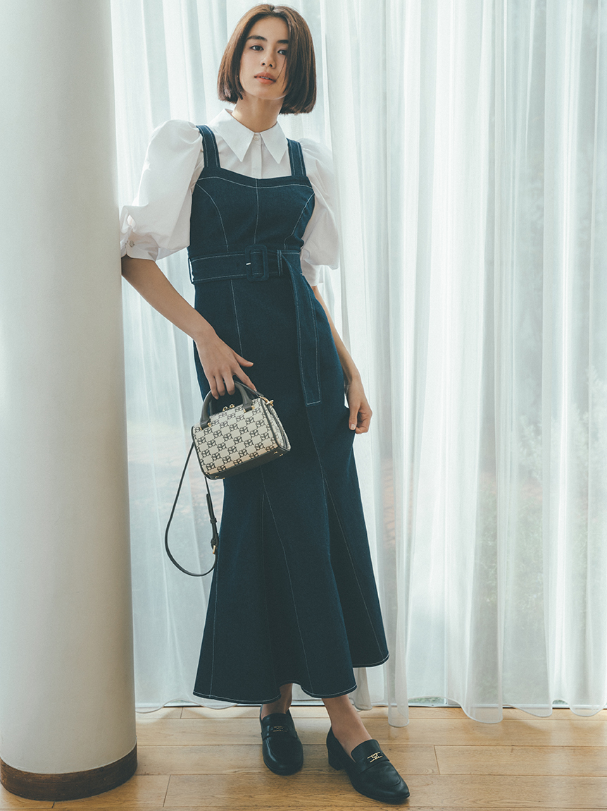 Web限定カラーあり コルセットマーメイドジャンスカ マキシ ロングワンピース ワンピース Snidel スナイデル の通販サイト 公式