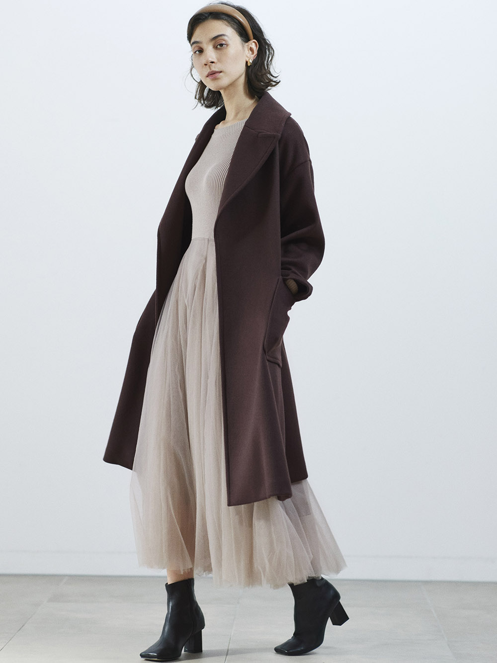 HAMILTONウールロングコート