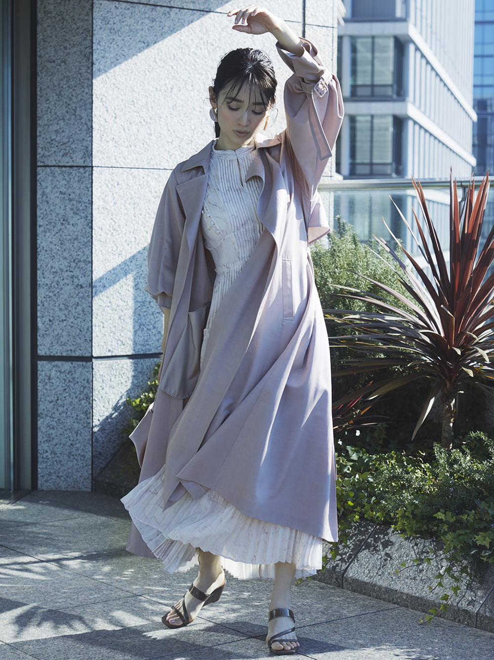 Sustainaグロストレンチコート