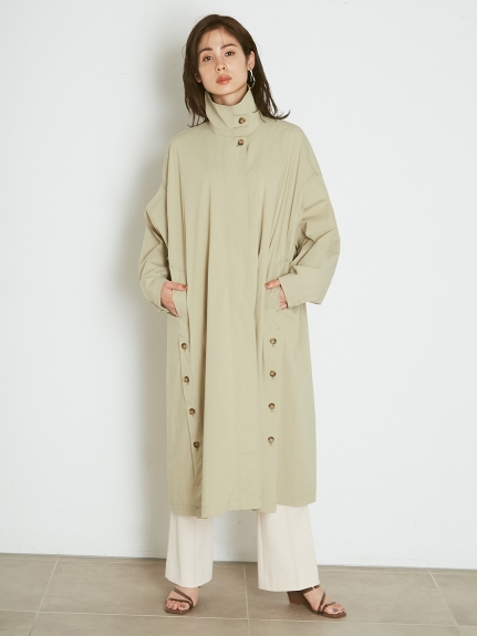 スタンドカラーコート