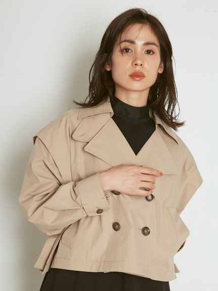 ショートトレンチブルゾン