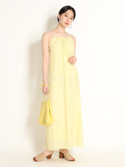 サテンキャミワンピース