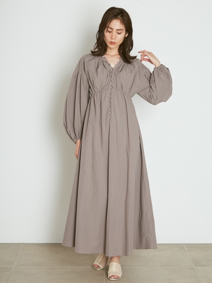 ORGANICSボリュームシャツワンピース