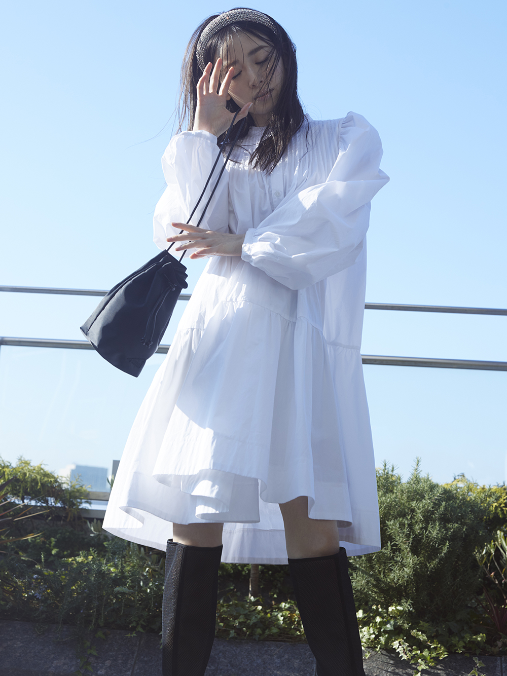 ORGANICSボリュームミニワンピース