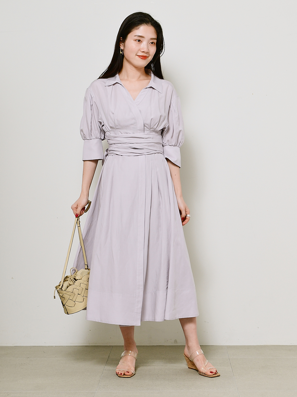 Sustainaウエストマークワンピース