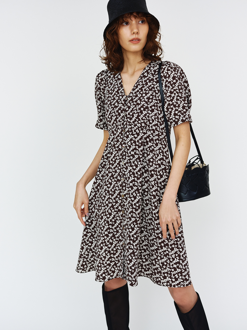 バリエーションプリントチュニックワンピース