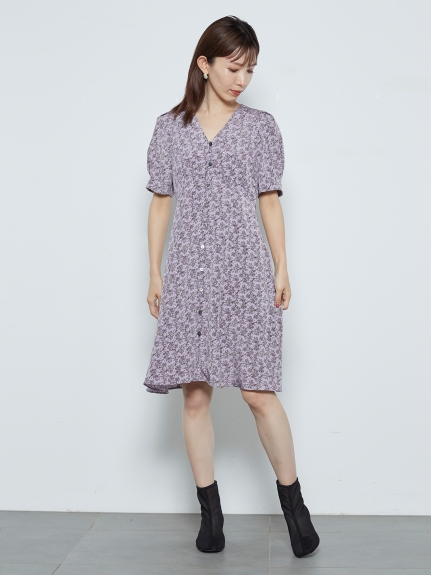 バリエーションプリントチュニックワンピース