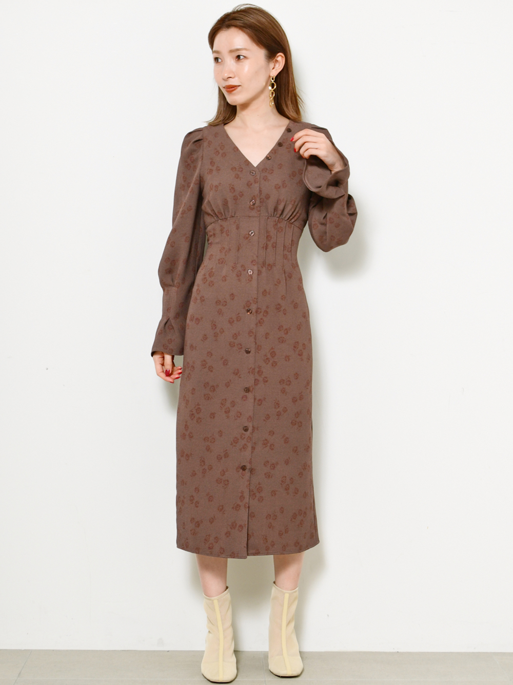 パターンタイトワンピース