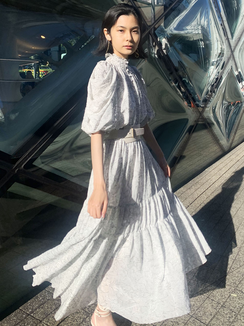 Sustainaエンブロイダリーチュールドレス