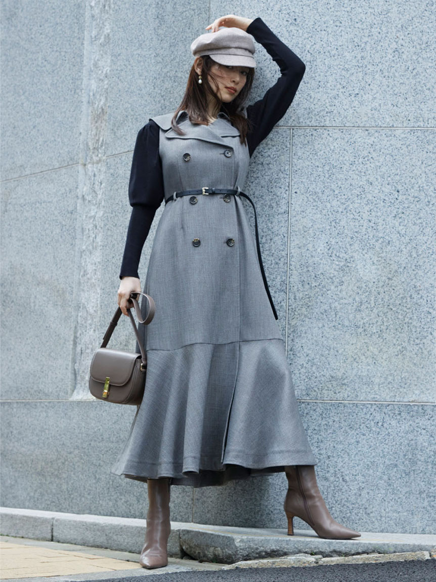 お気に入りの Snidel ビッグカラートレンチジャンスカワンピース スナイデル Fashion ネイビー 先行予約 送料無料 Rakuten ベージュ ロングワンピース マキシワンピース ワンピース ワンピース Indonesiadevelopmentforum Com