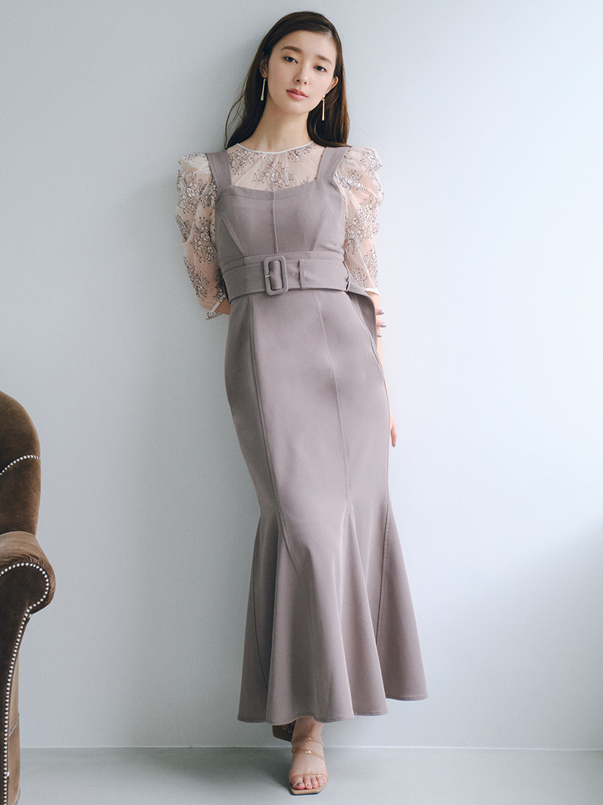 Web限定カラーあり コルセットマーメイドジャンスカ マキシ ロングワンピース ワンピース Snidel スナイデル の通販サイト 公式