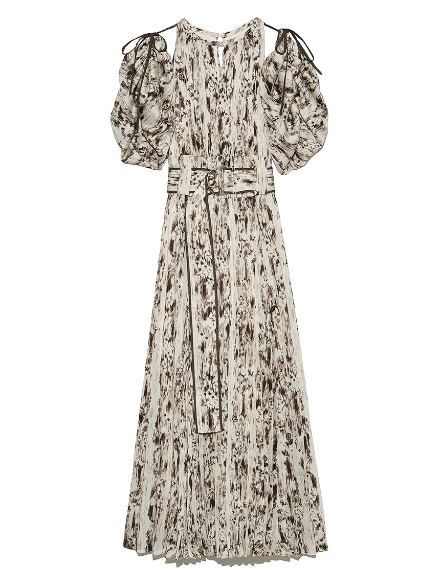 2wayボリュームスリーブプリントワンピース マキシ ロングワンピース ワンピース Snidel スナイデル の通販サイト 公式