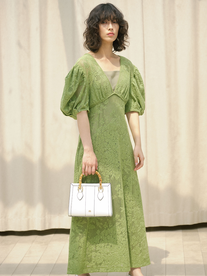 ラッセルジャガードレースワンピース マキシ ロングワンピース ワンピース Snidel スナイデル の通販サイト 公式