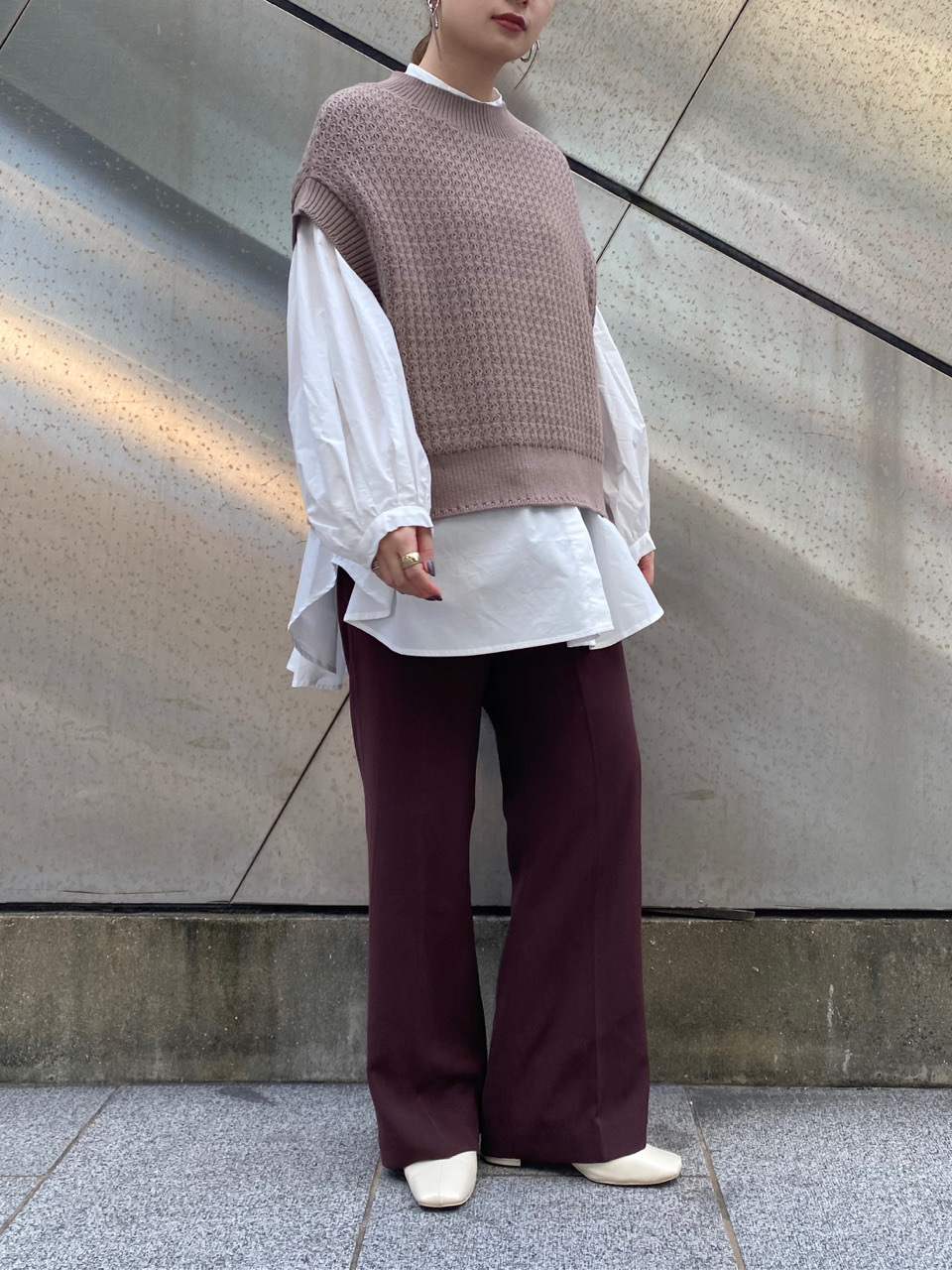 ジョーゼットリラックスパンツ