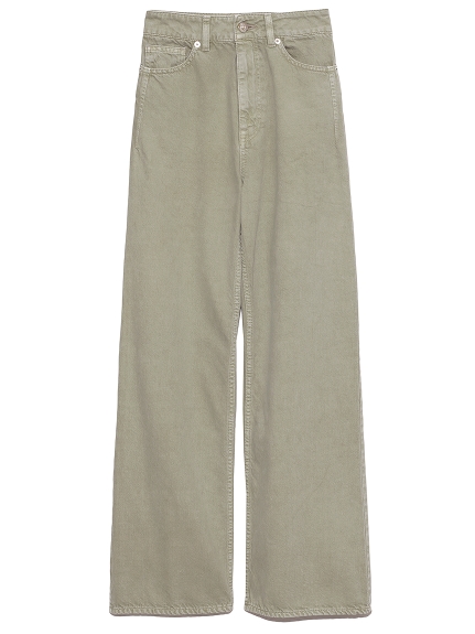 ワイドストレートカラーパンツ