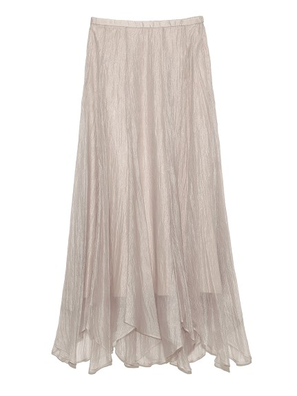 光沢シースルースカート