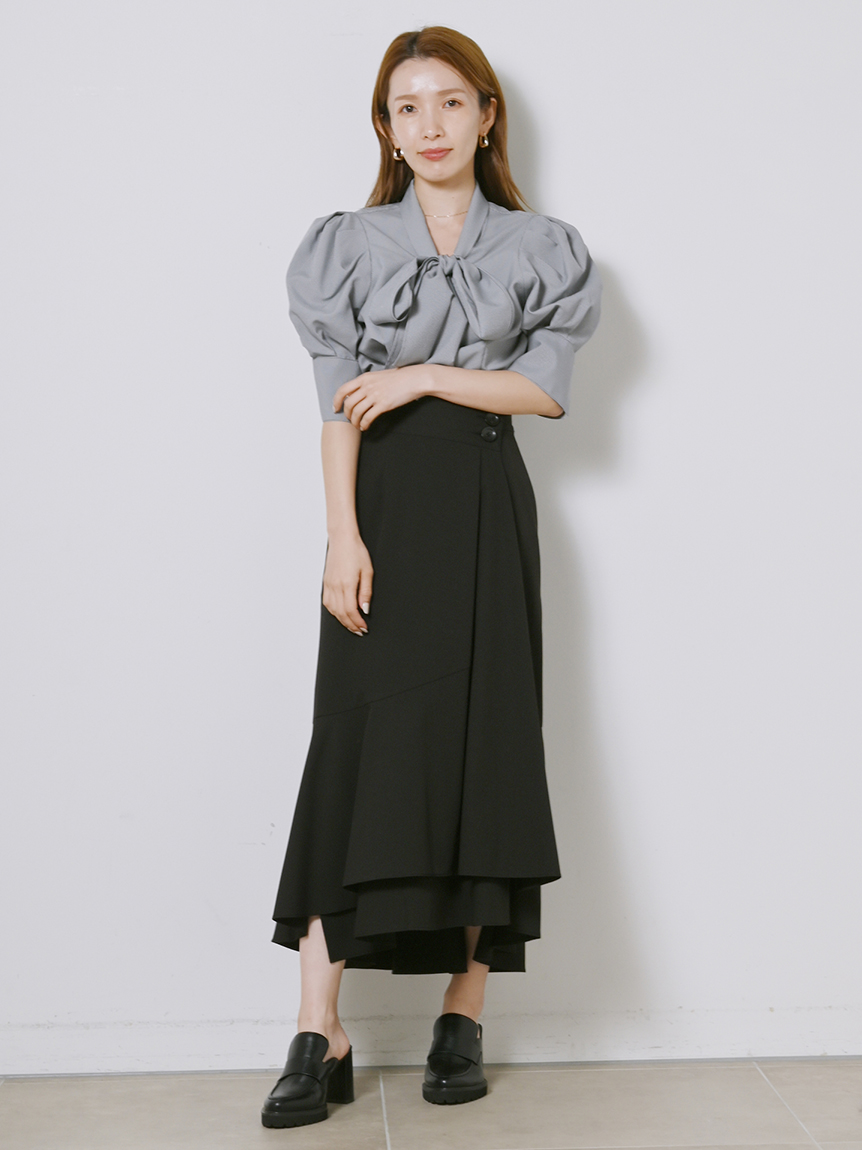 ショッピング日本 sustainableウエストデザインマーメイドスカート SNIDEL