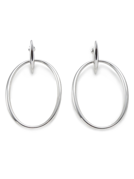 ラウンドフープピアス