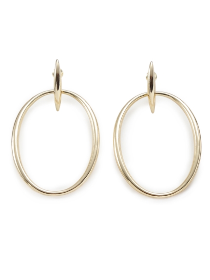 ラウンドフープピアス