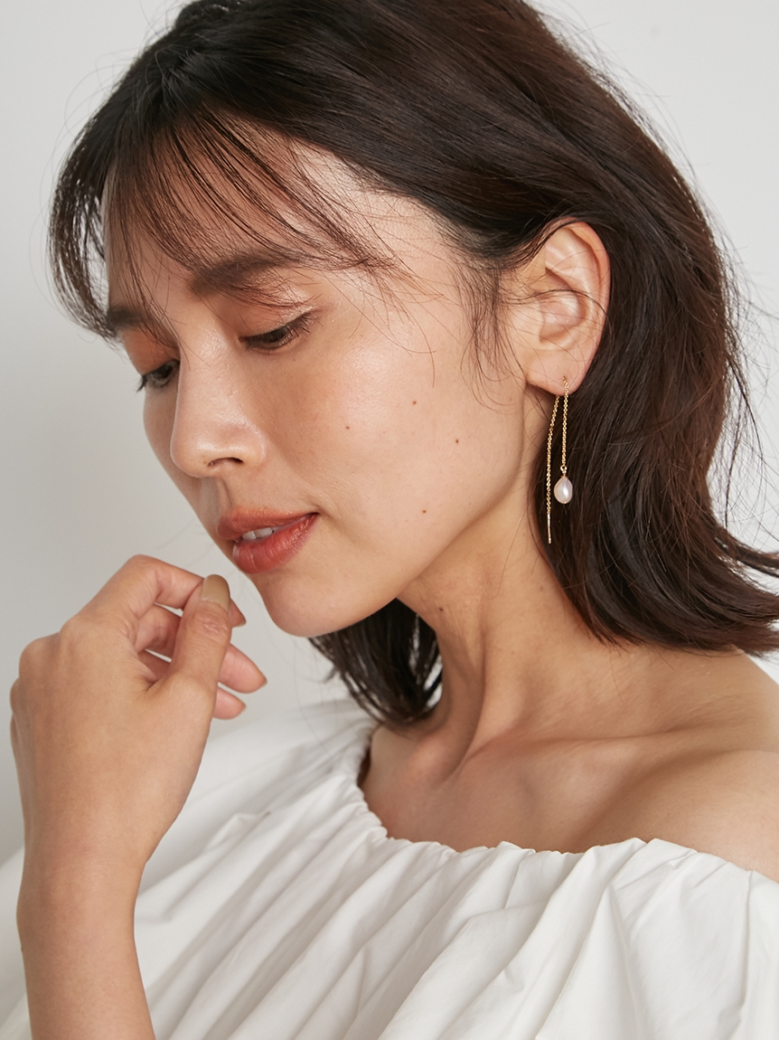 ロングチェーンピアス ピアス イヤリング アクセサリー Snidel スナイデル の通販サイト 公式