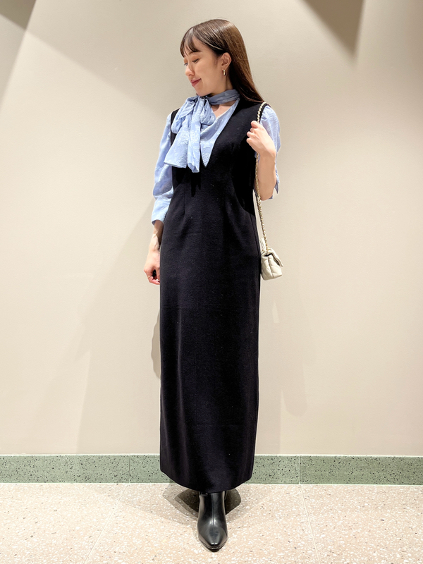 キヨSHOP新品特価 ✨スナイデル✨ウェストラインが美しい✨ニット・スカート一体型ワンピース