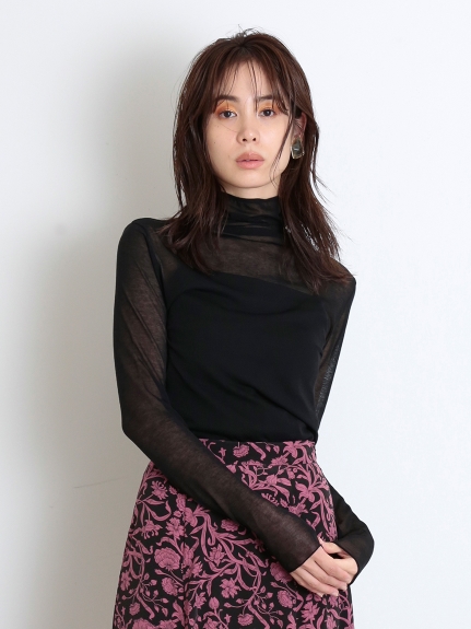 シアーハイネックニットプルオーバー ニット トップス Snidel スナイデル の通販サイト 公式