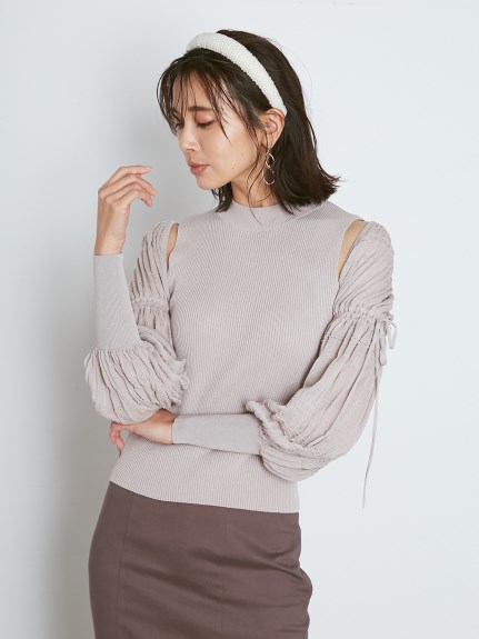 シアーボレロセットニットプルオーバー