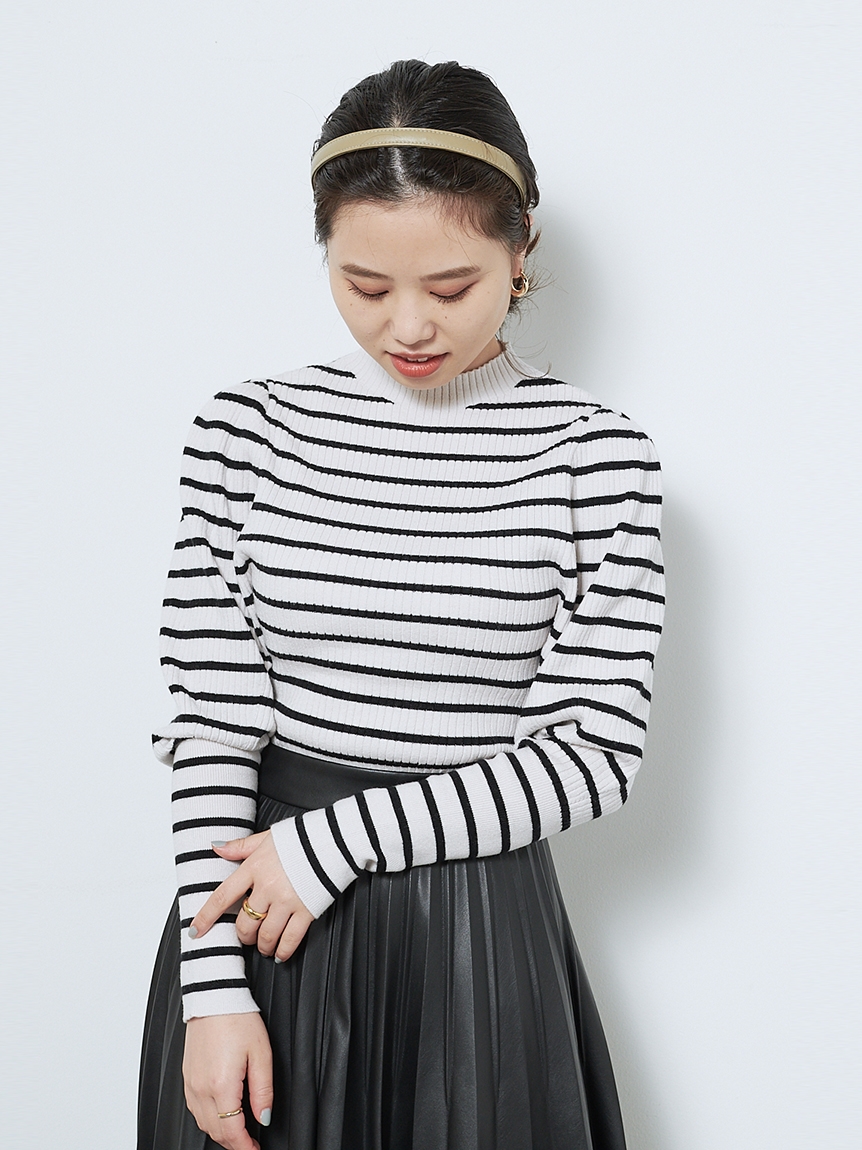 シンプルパフスリリブニット ニット トップス Snidel スナイデル の通販サイト 公式