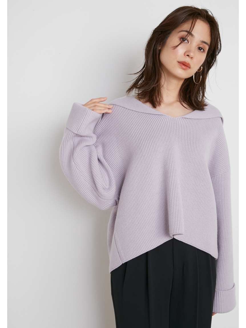 セーラーカラーニットプルオーバー ニット トップス Snidel スナイデル の通販サイト 公式