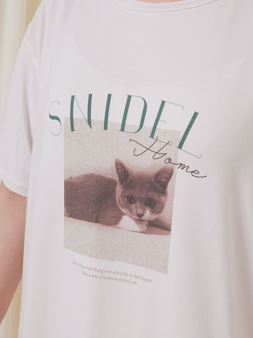 CAT フォトTシャツ(カットソー＆Tシャツ)｜スナイデルホーム｜SNIDEL ...