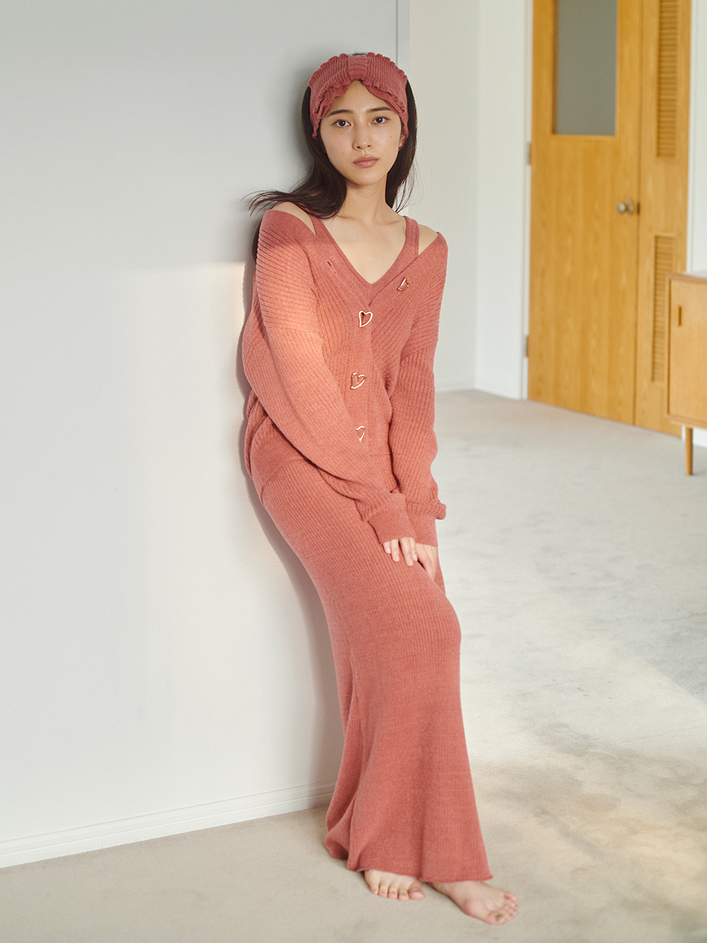 紺×赤 スナイデルホーム カップ付きワンピース ヘアバンド 通販