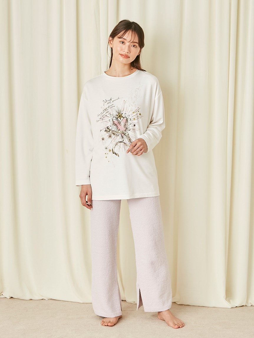 【イヴルルド遙華×SNIDEL HOMEコラボ】ニットロングパンツ