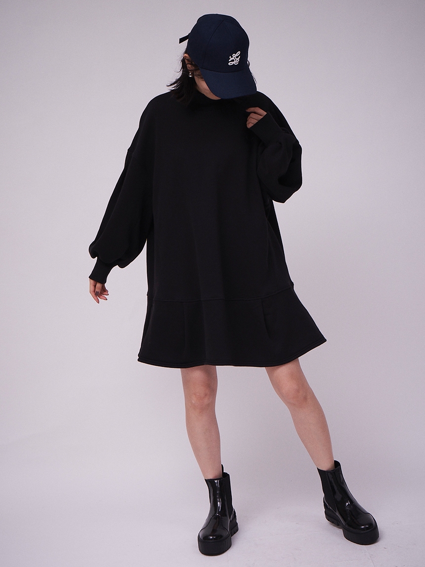 高品質】 【SNIDEL×PUMA】スエットワンピース - ひざ丈ワンピース 