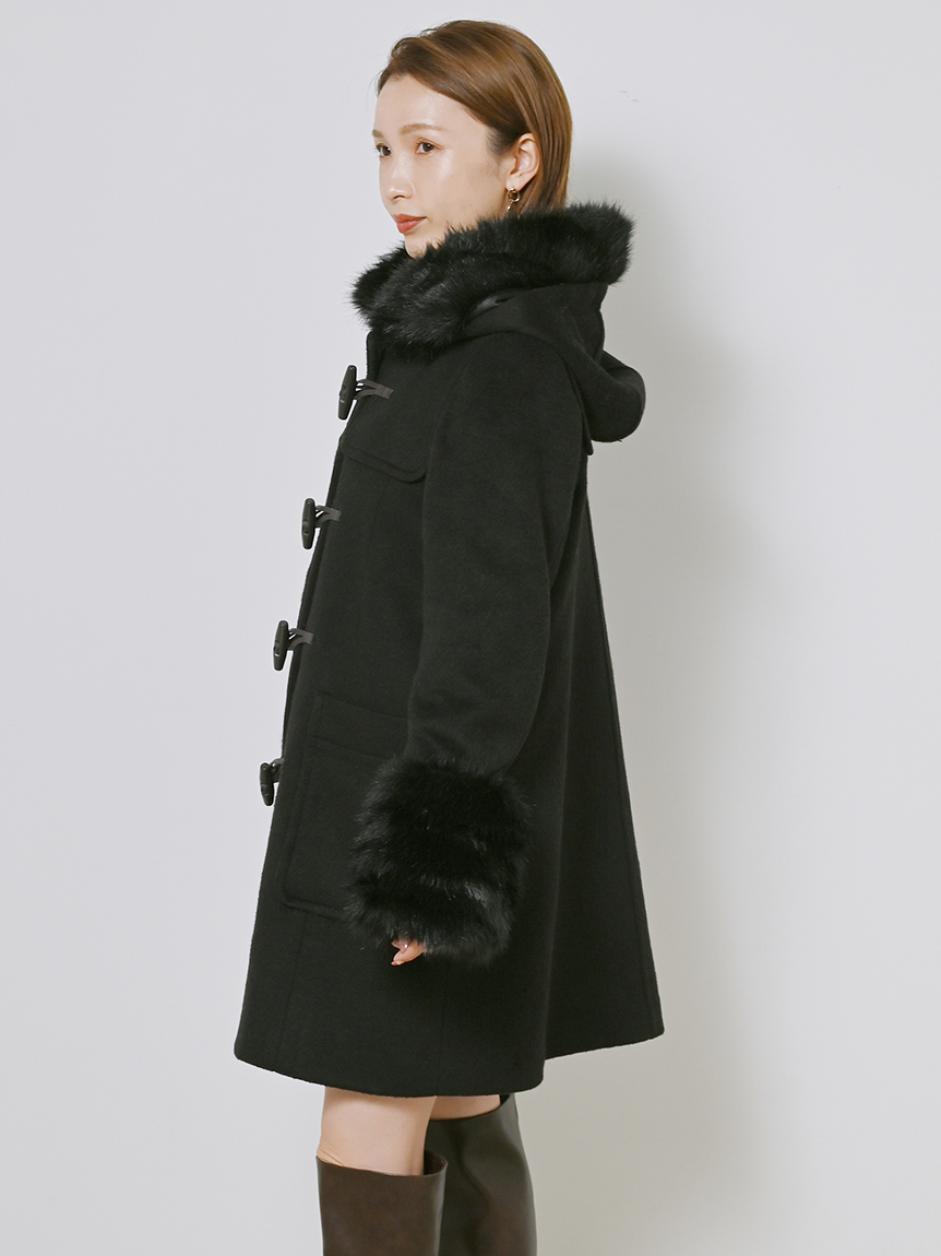 SNIDEL 馬場ふみかさん着用　ＦＡＵＸ　ＦＵＲ　ダッフルコート スナイデル＞女優・馬場ふみかが纏うオフィシャルオンライン