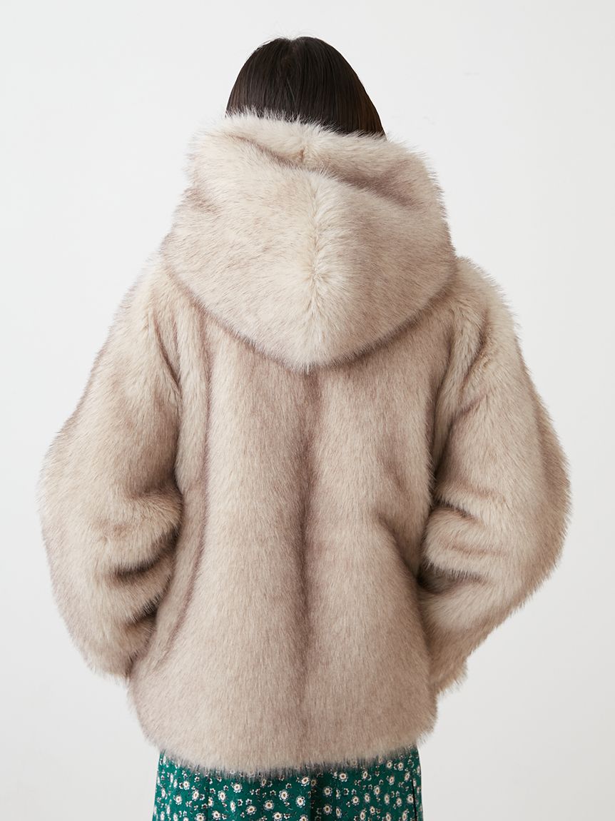 スナイデル コート ファーコート　暖かアウター　ふわふわ　FREEサイズ