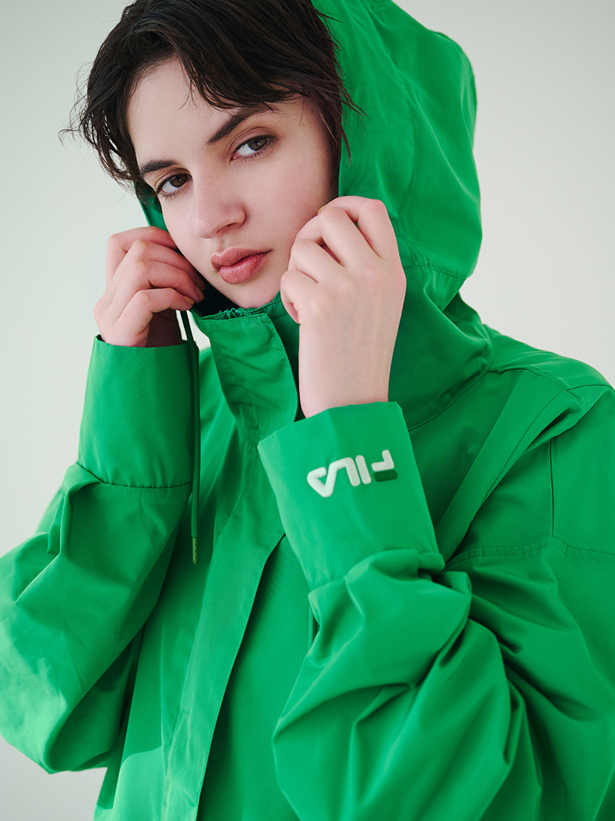 SNIDEL|FILA】Sustainableフーディーブルゾン アウター-