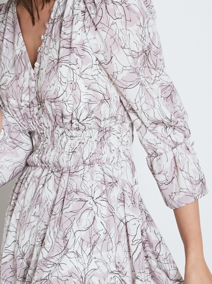 ラインフラワーウエストギャザーワンピース マキシ ロングワンピース ワンピース Snidel スナイデル の通販サイト 公式