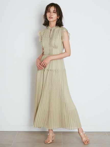 プリーツロングワンピース マキシ ロングワンピース ワンピース Snidel スナイデル の通販サイト 公式