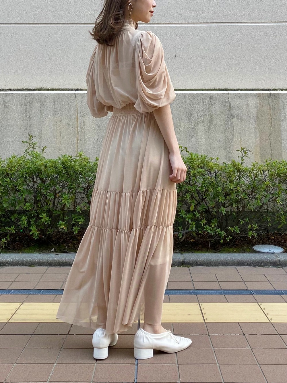 Sustainableチュールティアードドレス マキシ ロングワンピース ワンピース Snidel スナイデル の通販サイト 公式