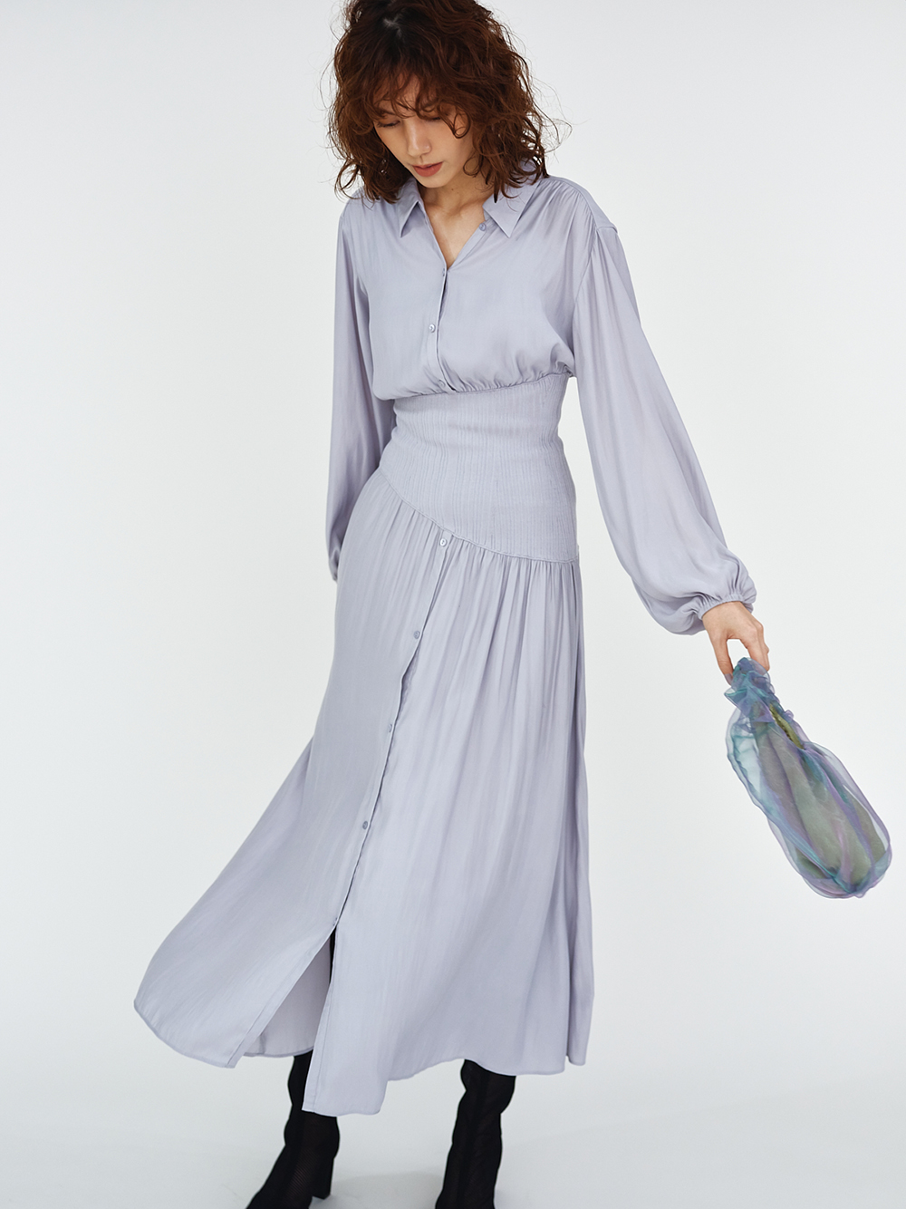 ウエストリブシャツワンピース マキシ ロングワンピース ワンピース Snidel スナイデル の通販サイト 公式