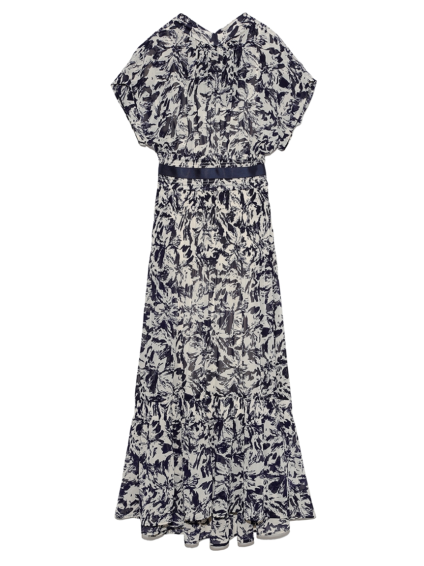 プリーツシフォンプリントワンピース マキシ ロングワンピース ワンピース Snidel スナイデル の通販サイト 公式