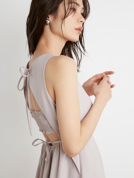 バックオープンフレアワンピース マキシ ロングワンピース ワンピース Snidel スナイデル の通販サイト 公式